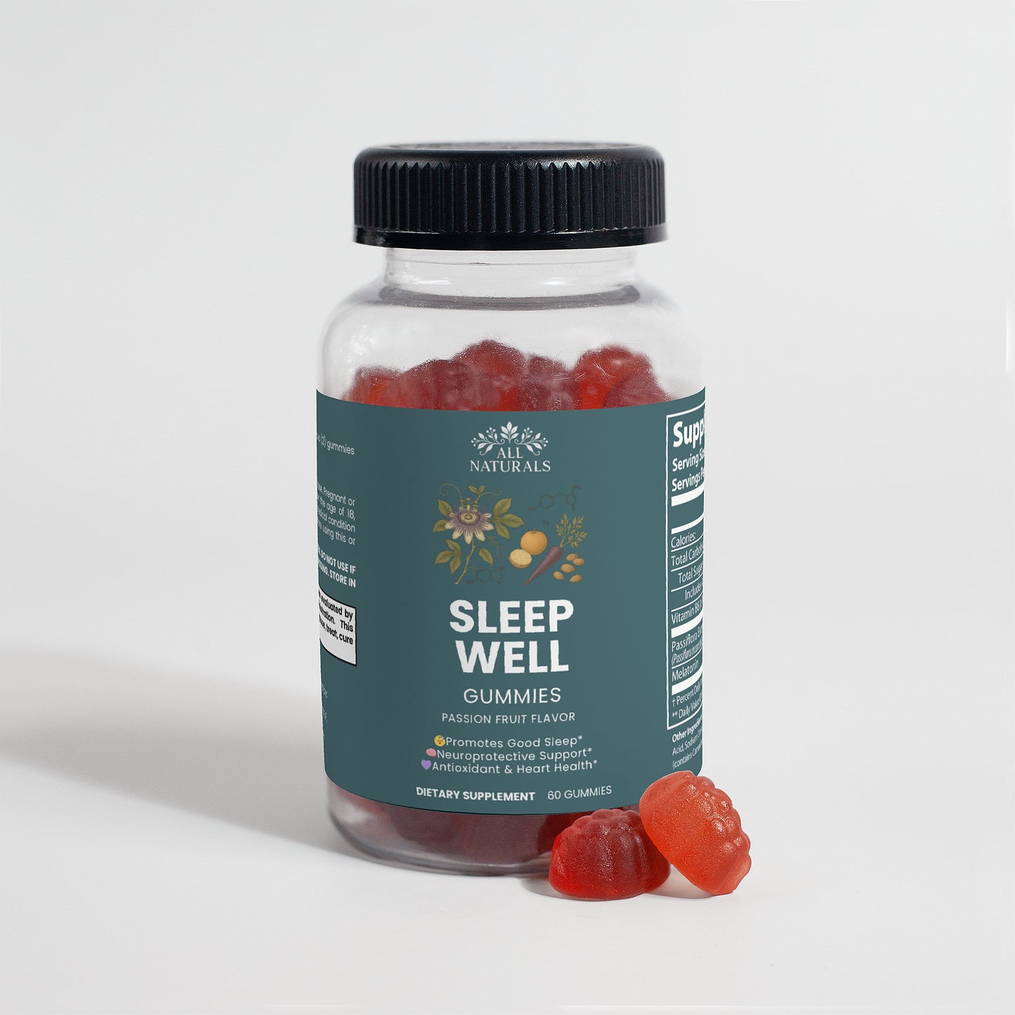 Sleep Well Gummies Adult - Natural Sleep Aid for Deep Rest