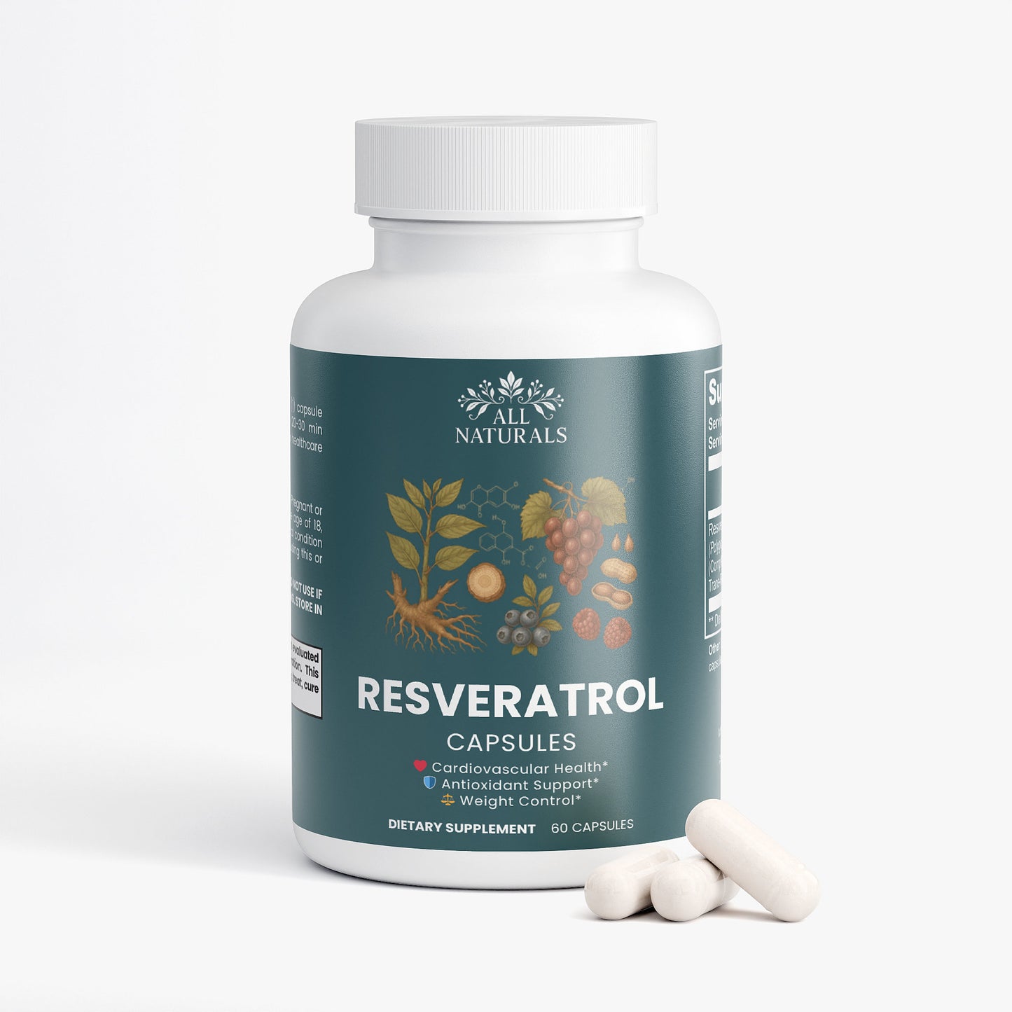 Resveratrol 50% 600mg - Anti-Aging & Longevity Support