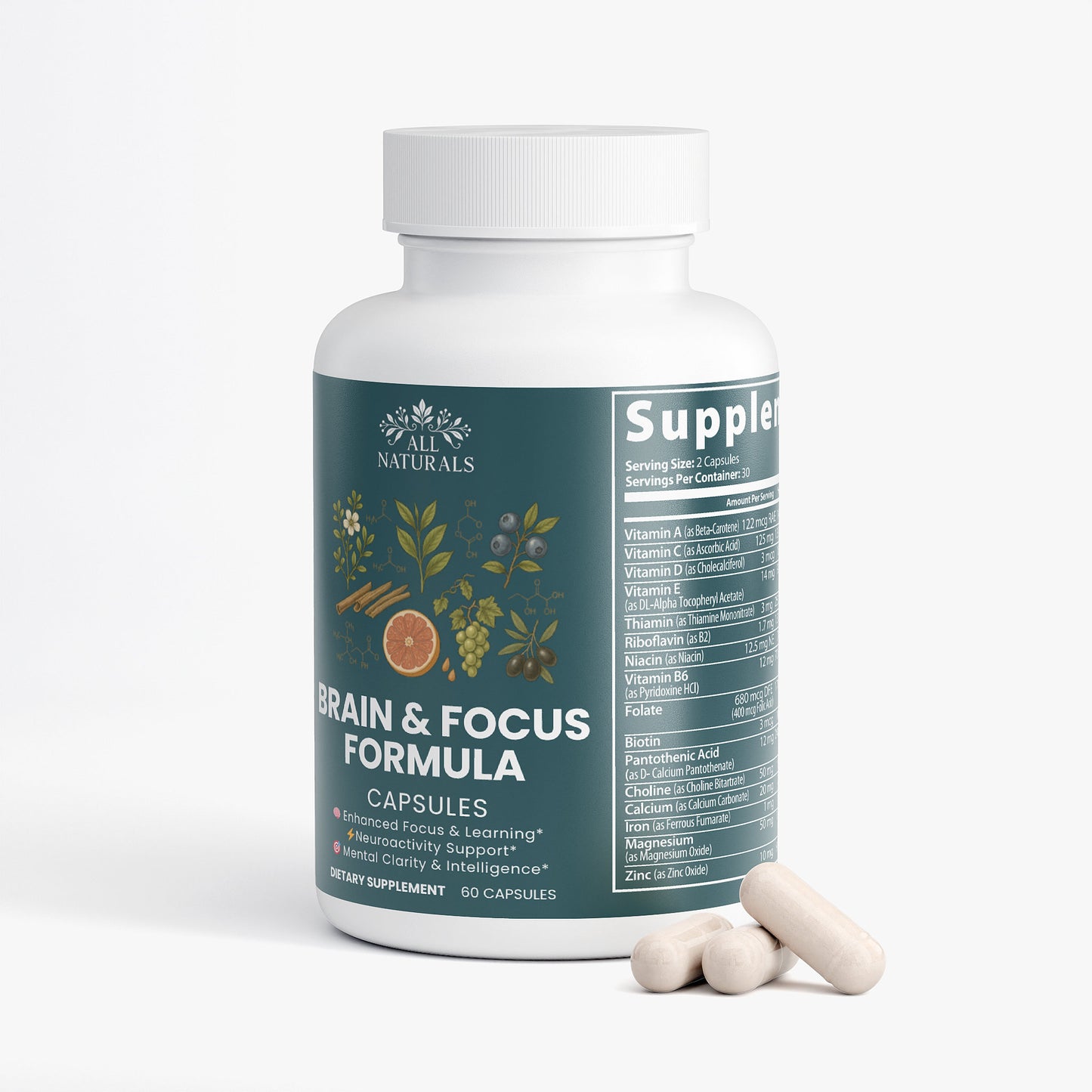 Brain & Focus Formula - Memory, Clarity & Cognitive Performance