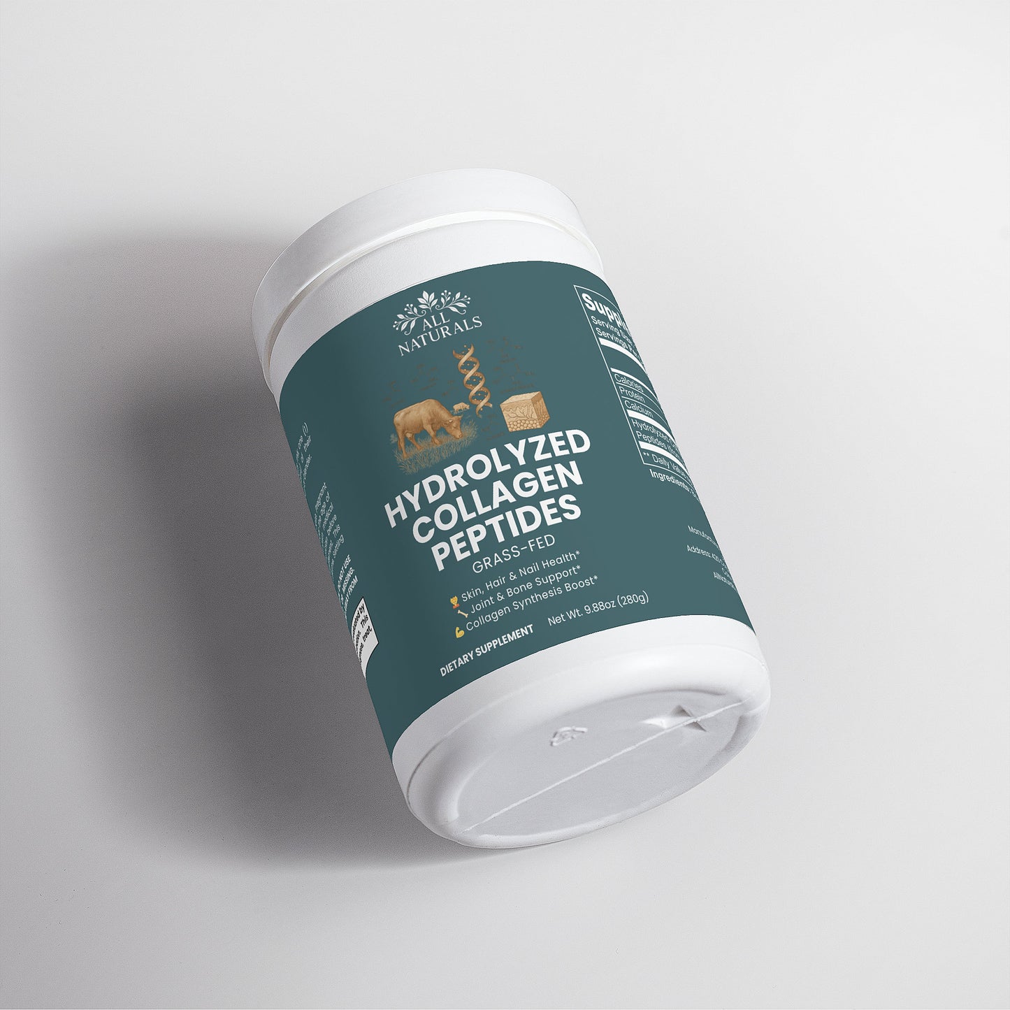 Grass-Fed Hydrolyzed Collagen Peptides - Beauty & Joint Support Powder