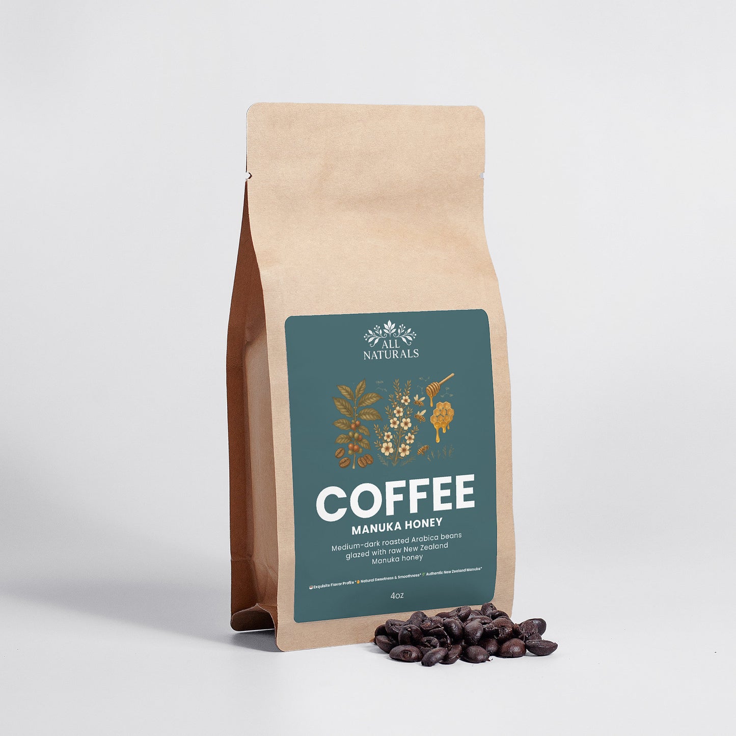 Manuka Honey Coffee 4oz