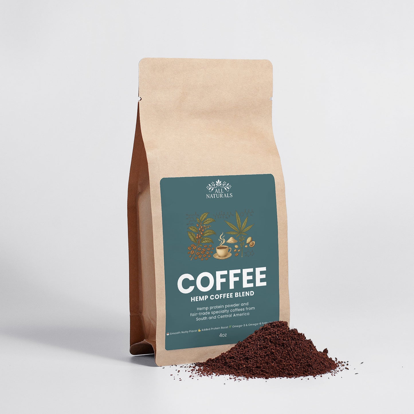 Hemp Coffee Blend - Medium Roast 4oz