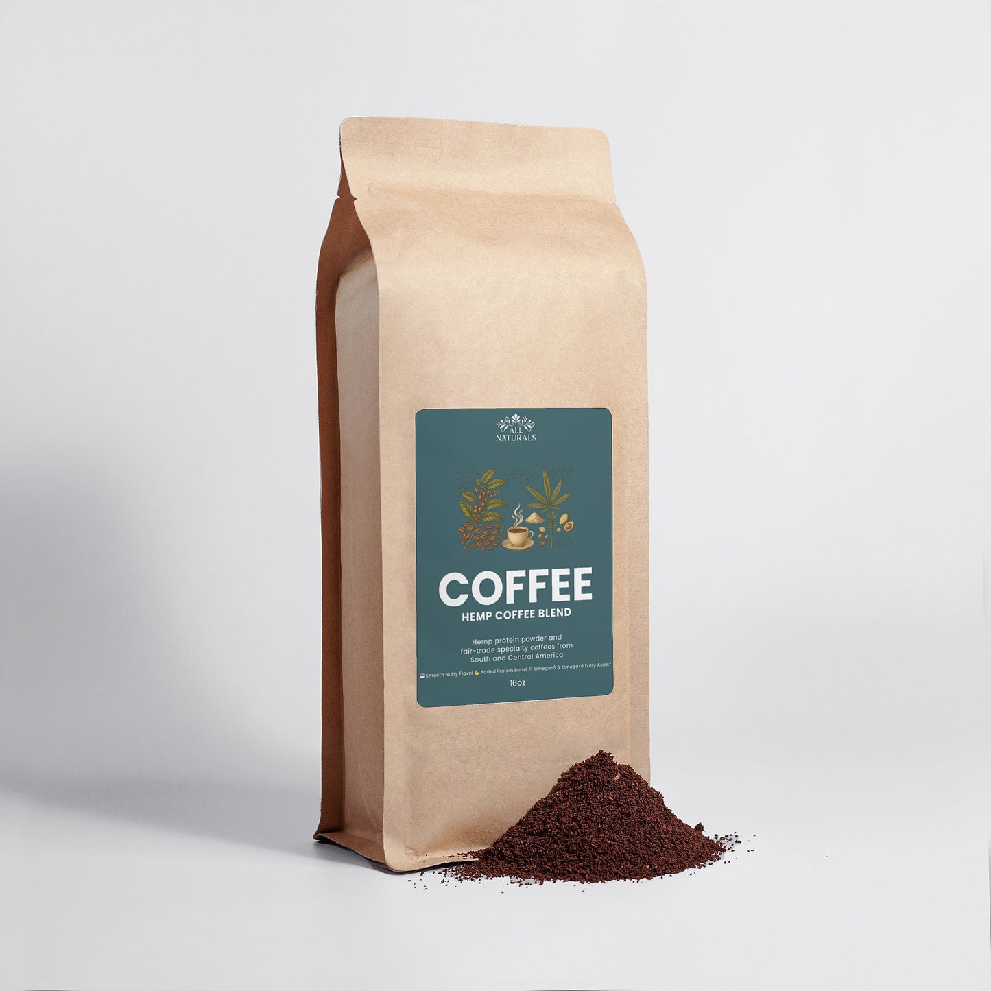 Hemp Coffee Blend - Medium Roast 16oz