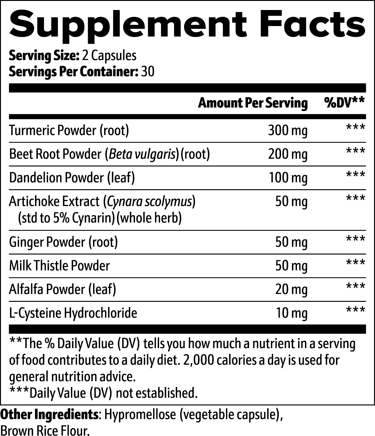 Liver Support - Detox, Cleanse & Liver Health Formula