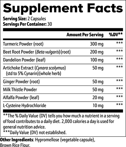 Liver Support - Detox, Cleanse & Liver Health Formula