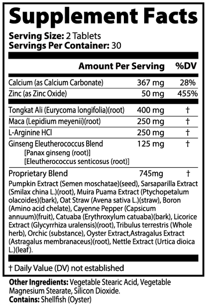 Men's Vitality - Complete Male Health, Energy & Performance Formula
