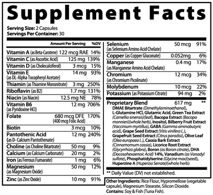 Brain & Focus Formula - Memory, Clarity & Cognitive Performance