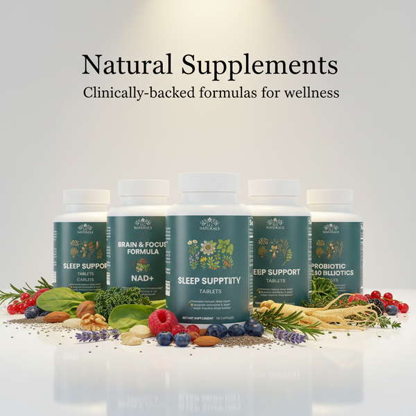 Natural Supplements - NAD+, Brain & Focus, Sleep, Men's Vitality